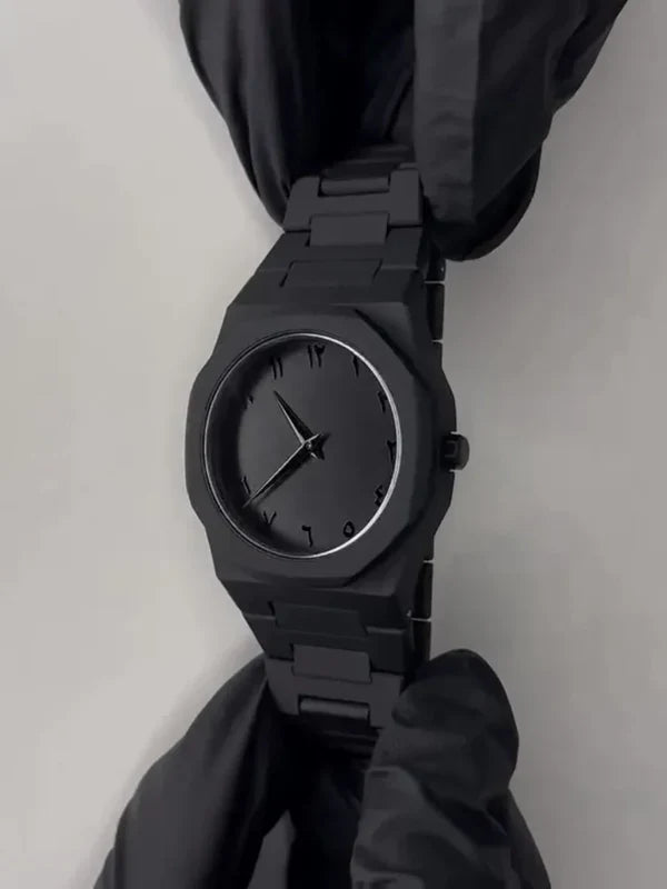 Full Black Arabic Aura Watch