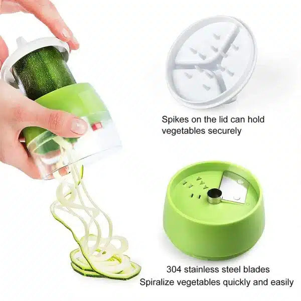 Vegetable Spiral Cutter 4 in 1