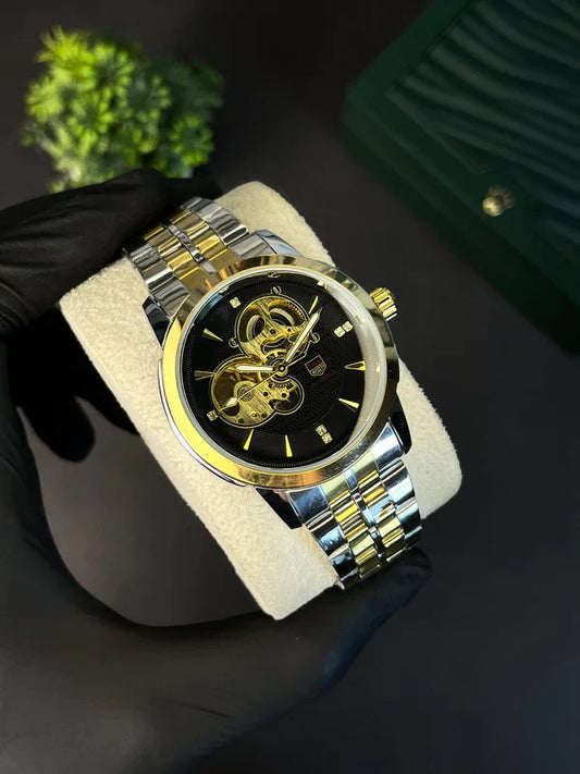 Byino Automatic Skeleton Black Watch